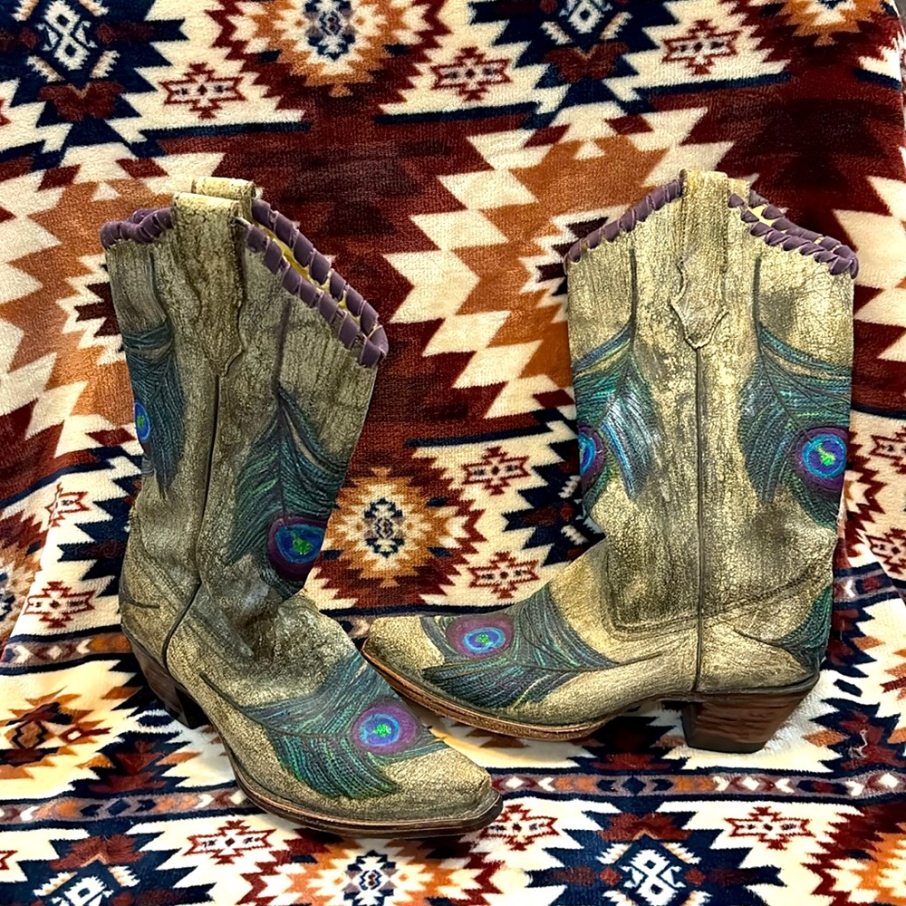 Corral peacock boots